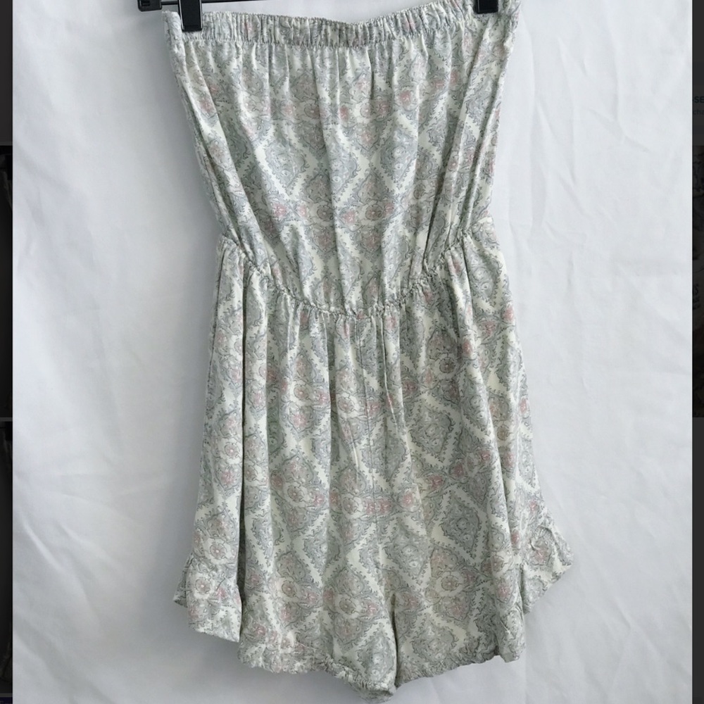 Abercrombie & Fitch Paisley Strapless Romper